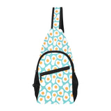 Fried Eggs Pattern Print Design 04 All Over Print Chest Bag