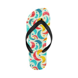 Colorful moon pattern Unisex Flip Flops