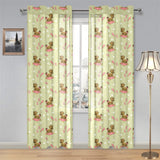 Yorkshire Terrier Pattern Print Design 01 Gauze Curtain