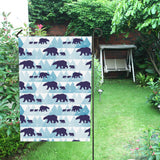 polar bear winter snow pattern House Flag Garden Flag