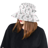 Watercolor cute rabbit pattern Unisex Bucket Hat