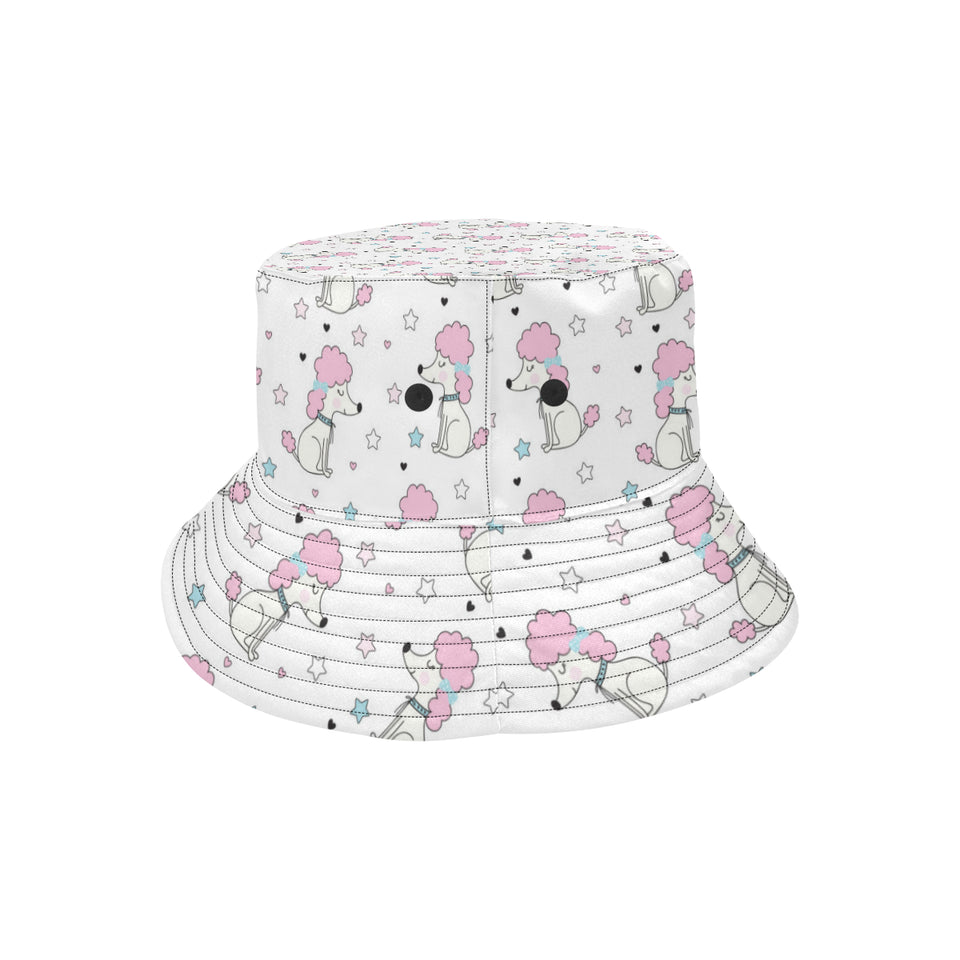 Cute poodle dog star pattern Unisex Bucket Hat