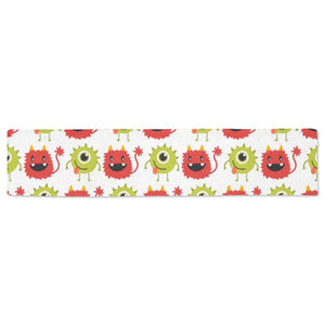 Alien Pattern Print Design 05 Table Runner