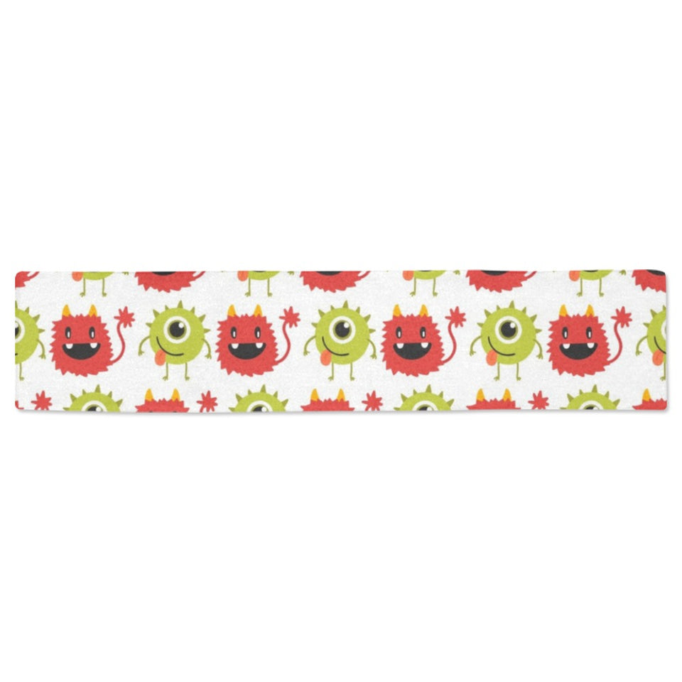 Alien Pattern Print Design 05 Table Runner