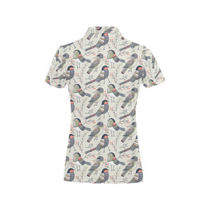 Pigeon Pattern Print Design 04 Women's All Over Print Polo Shirt