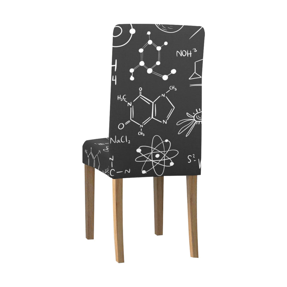 Chemistry Symbols Formulas Dining Chair Cover