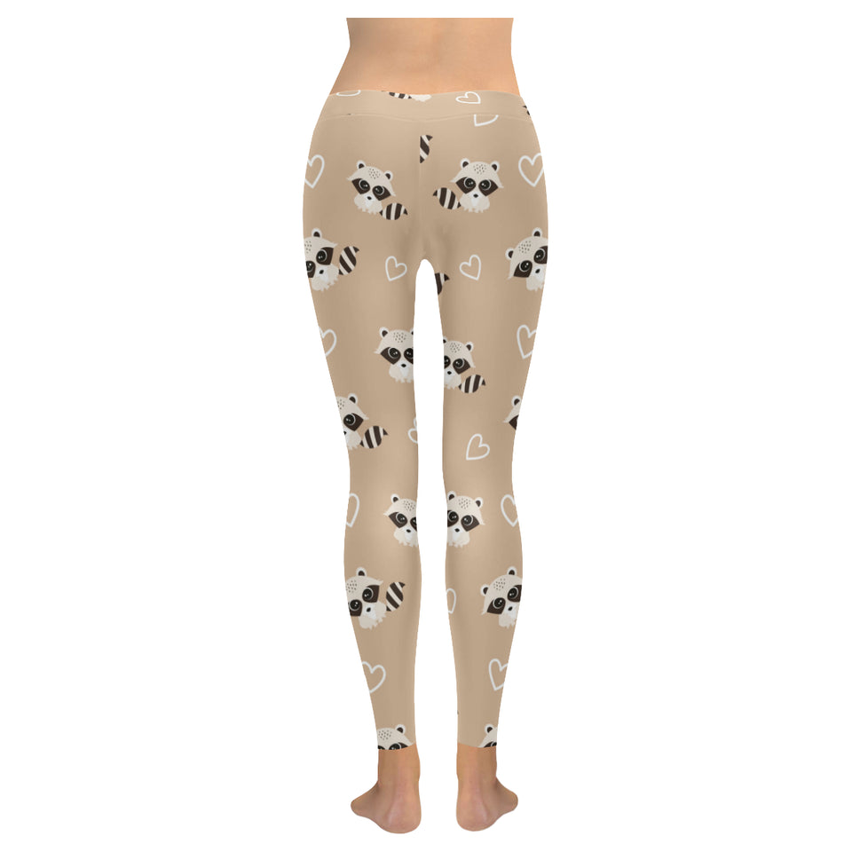 Cute raccoon heart pattern Women's Legging Fulfilled In US