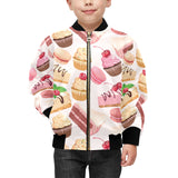 Cake cupcake sweets pattern Kids' Boys' Girls' Bomber Jacket