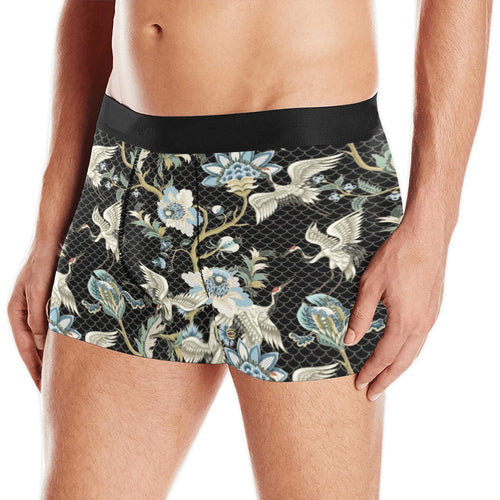 Japanese crane ornament elements Men's All Over Print Boxer Briefs Men's Underwear