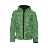 Crocodile Skin Printed Kids' Boys' Girls' Padded Hooded Jacket