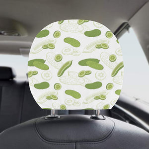 Cucumber sketch pattern Car Headrest Cover