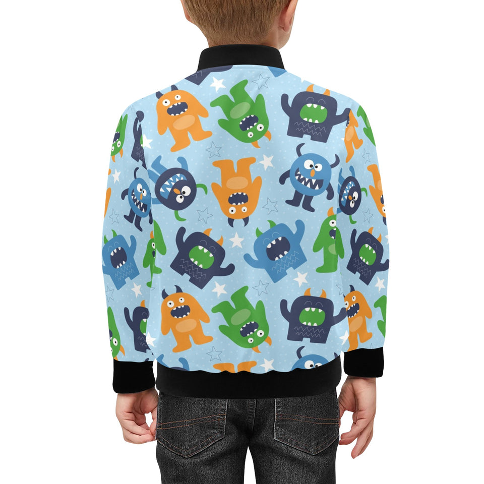 Alien Pattern Print Design 04 Kids' Boys' Girls' Bomber Jacket