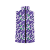 Eggplant Pattern Print Design 03 Men's Padded Vest