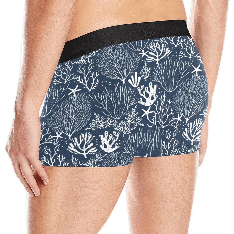Coral Reef Pattern Print Design 05 Men's All Over Print Boxer Briefs Men's Underwear