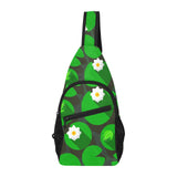 Frog waterlily pattern All Over Print Chest Bag