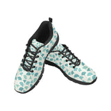 Green ginkgo leaves pattern Women's Sneaker Shoes