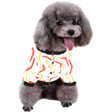 Waterclor boomerang Australian aboriginal ornament All Over Print Pet Dog Round Neck Fuzzy Shirt