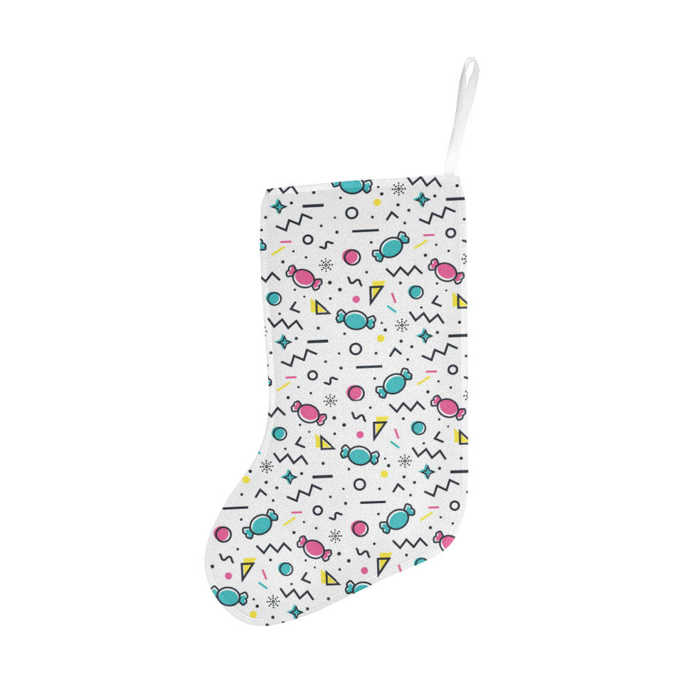 Candy design pattern Christmas Stocking