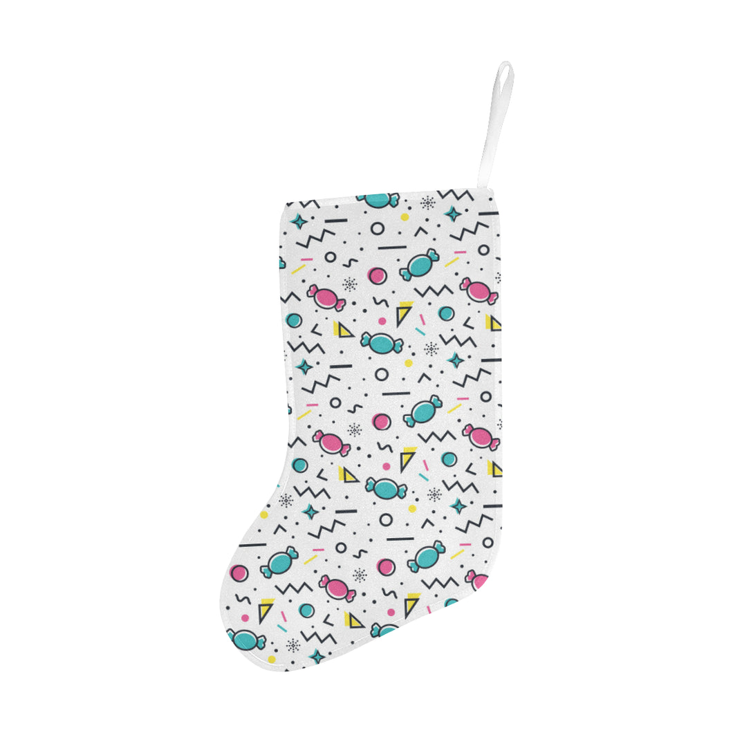 Candy design pattern Christmas Stocking