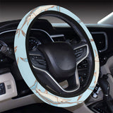 Swordfish Pattern Print Design 01 Car Steering Wheel Cover