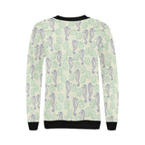 Seahorse shell pattern Women's Crew Neck Sweatshirt