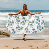 Peacock feather pattern Beach Towel