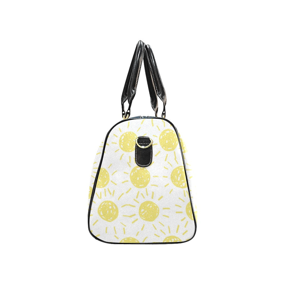 hand drawn sun pattern Travel Bag