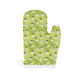 Jack Russel Pattern Print Design 01 Heat Resistant Oven Mitts