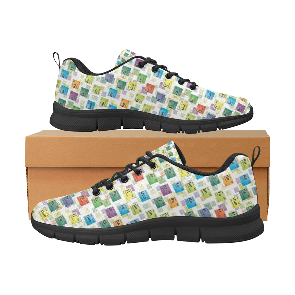 Chemistry Periodic Table Pattern Print Design 05 Men's Breathable Sneakers ( Model 055)
