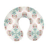 Square floral indian flower pattern U-Shaped Travel Neck Pillow