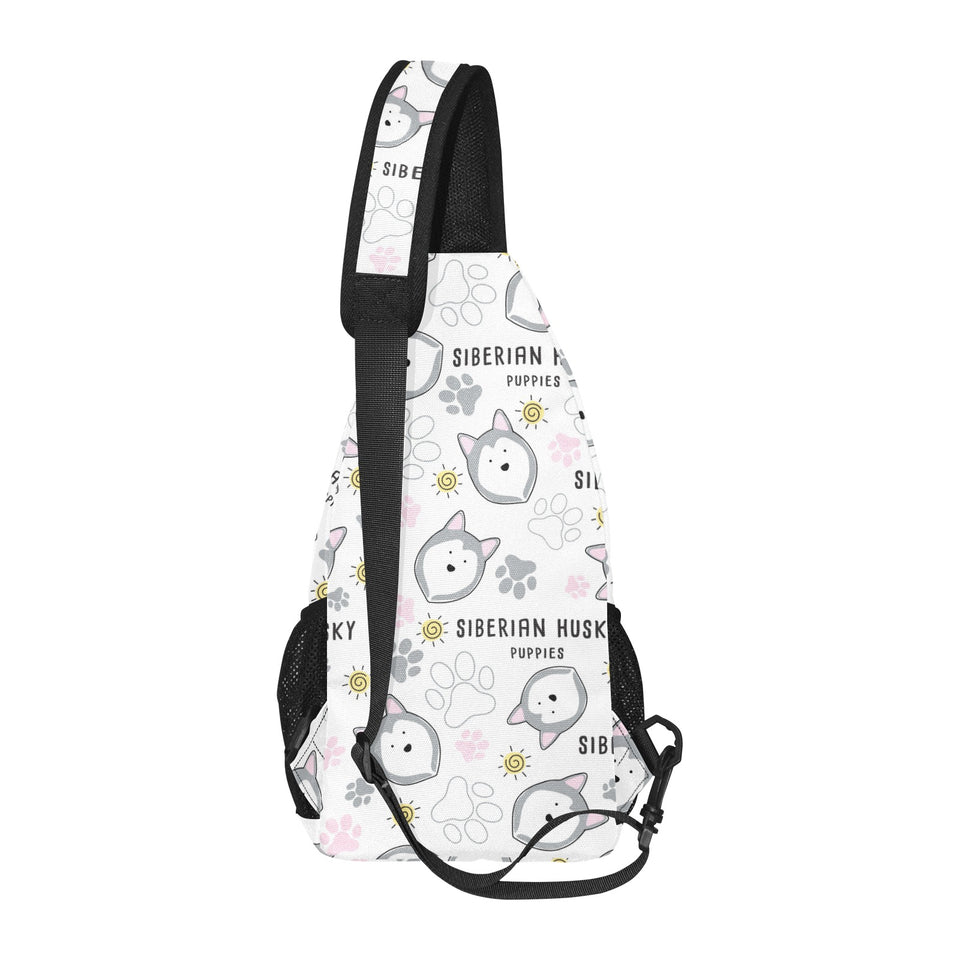 Siberian Husky design pattern All Over Print Chest Bag