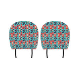 British Pattern Print Design 04 Car Headrest Cover