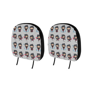 Cute ninja pattern Car Headrest Cover