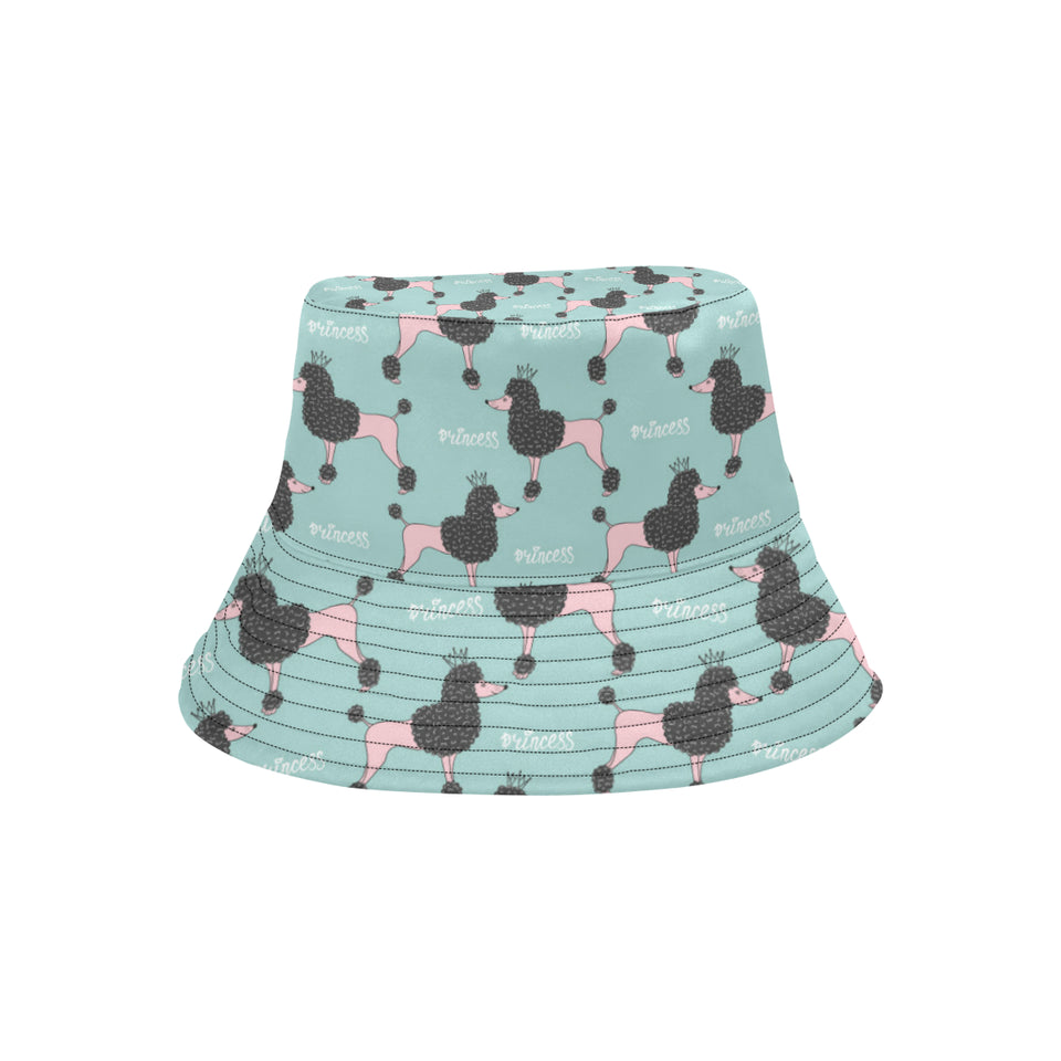 poodle dog green background Unisex Bucket Hat