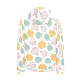 colorful onions white background Men's Padded Hooded Jacket