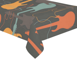 electric guitars pattern Tablecloth