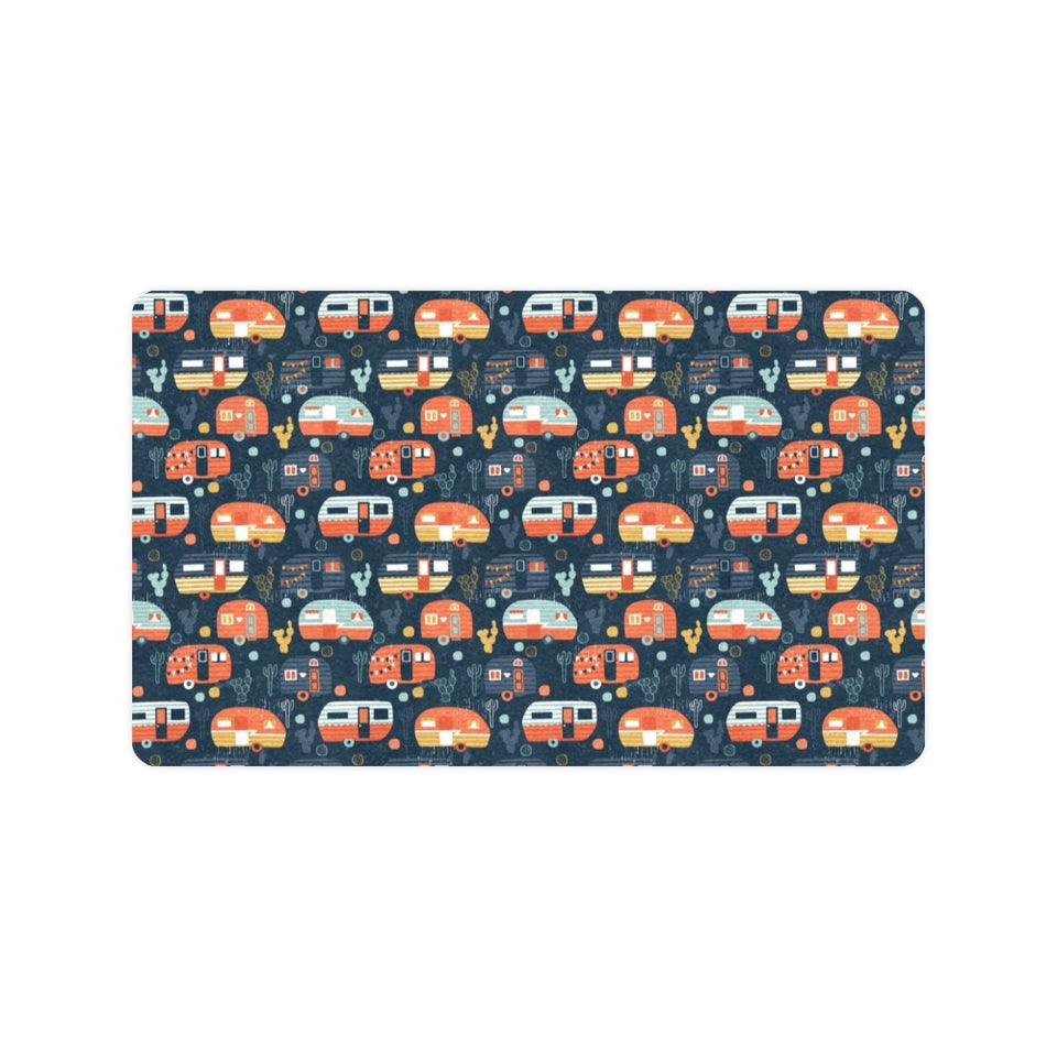 Camper Van Pattern Print Design 05 Doormat