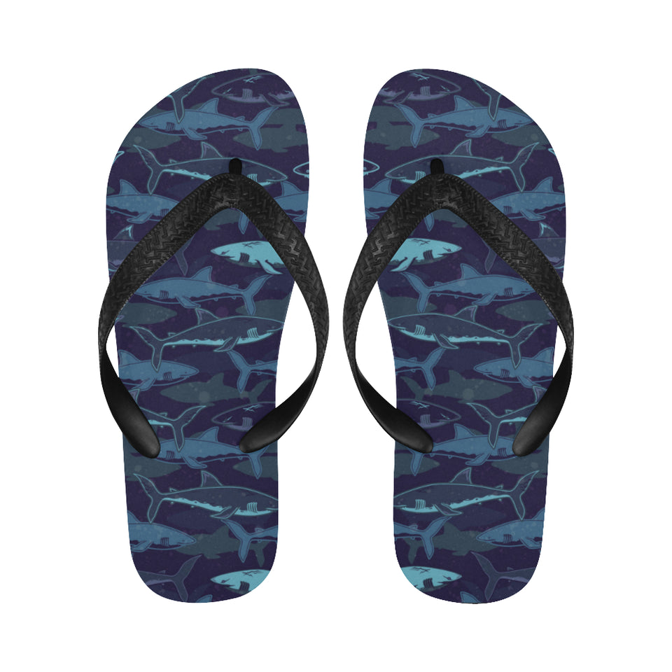 Shark pattern Unisex Flip Flops
