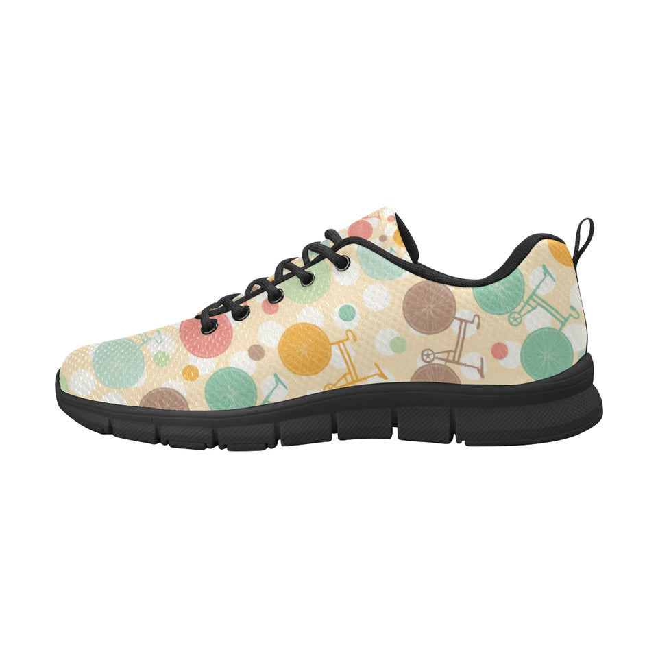 Bicycle Pattern Print Design 01 Men's Breathable Sneakers ( Model 055)