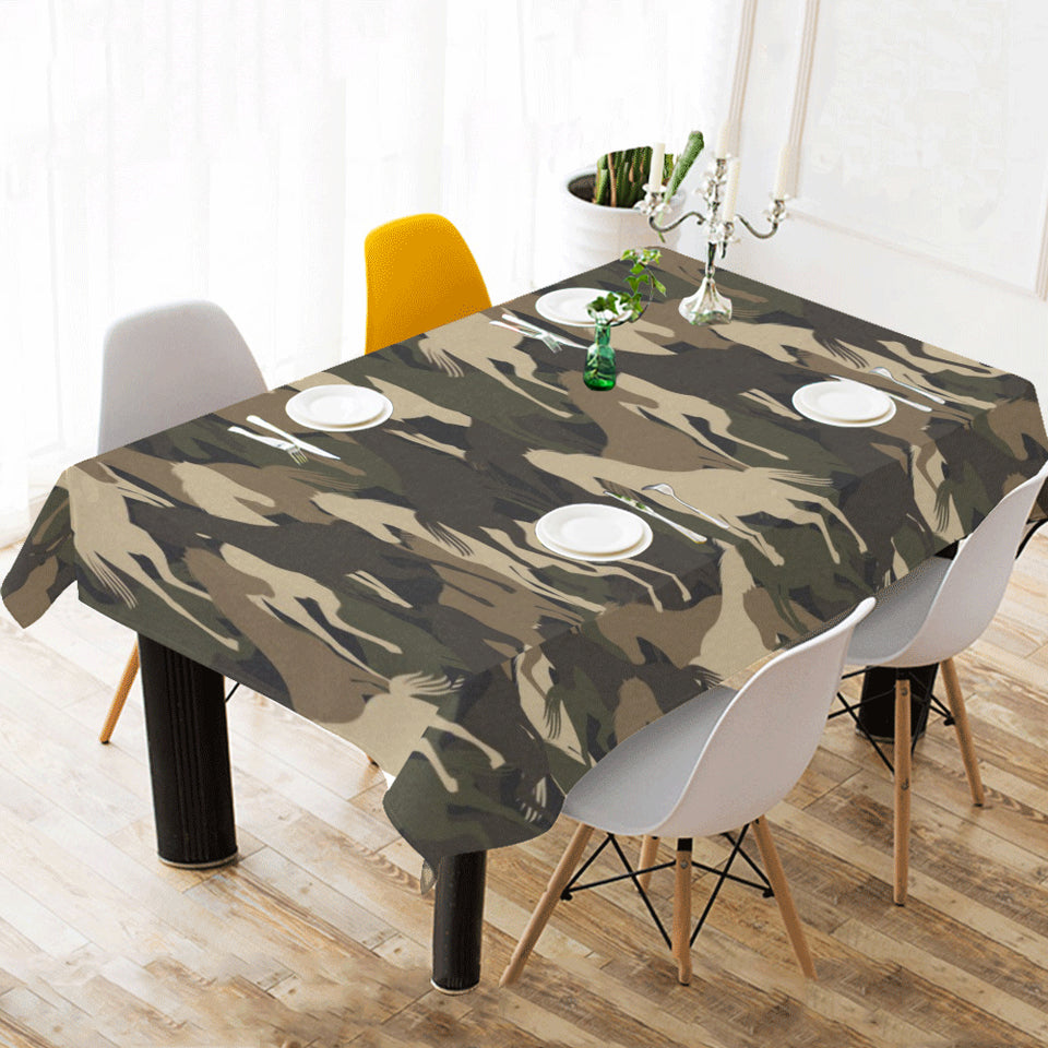 Horse Camouflage Pattern Tablecloth