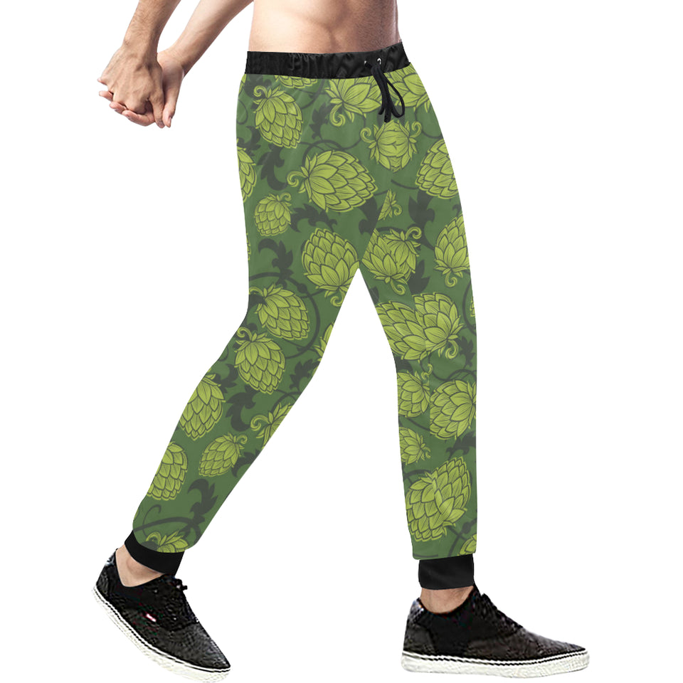 Hop pattern Hop cone background Unisex Casual Sweatpants