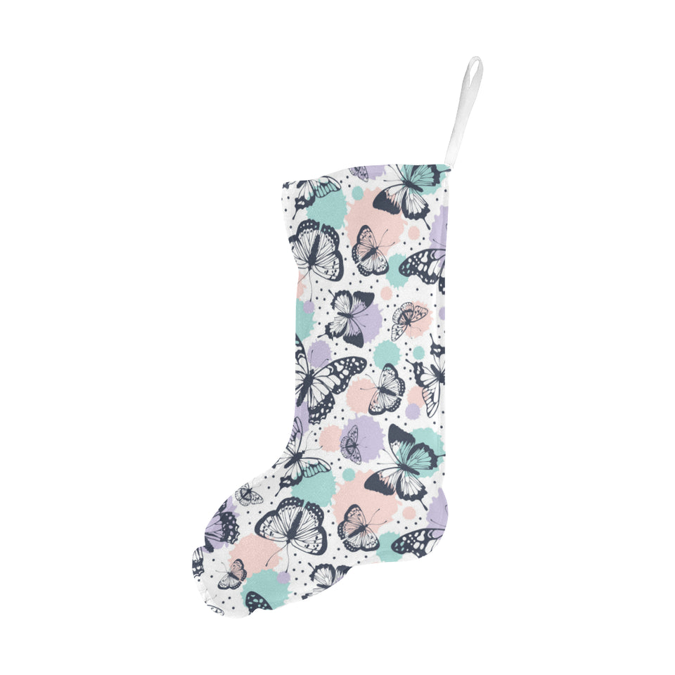 Butterfly pattern Christmas Stocking