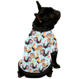 Rooster chicken cock snowfalke All Over Print Pet Dog Round Neck Fuzzy Shirt