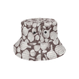Garlic bulb dark background Unisex Bucket Hat