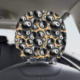 Billiard Ball Pattern Print Design 04 Car Headrest Cover