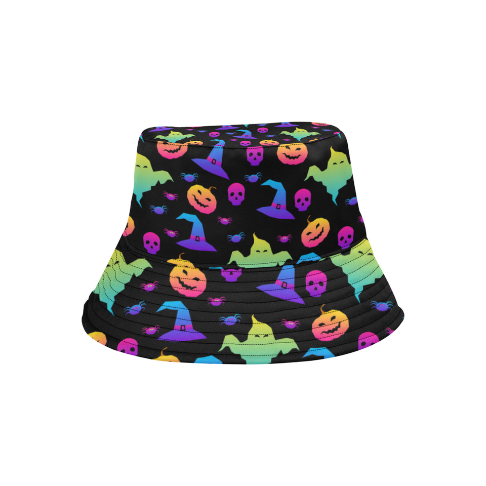 Colorful halloween background Unisex Bucket Hat