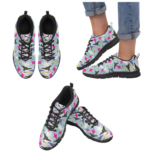 Stingray Pattern Print Design 01 Women's Sneaker Shoes
