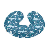 Cute shark pattern U-Shaped Travel Neck Pillow