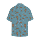 Sea otters pattern Men's All Over Print Hawaiian Shirt