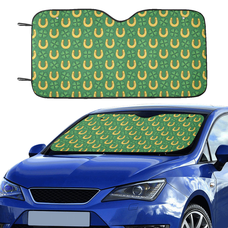 Horseshoes Pattern Print Design 05 Car Sun Shade